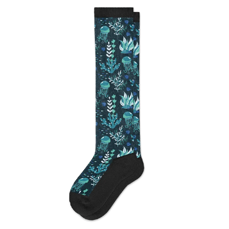 Jellyfish Blues EasyStretch™ Diabetic Socks