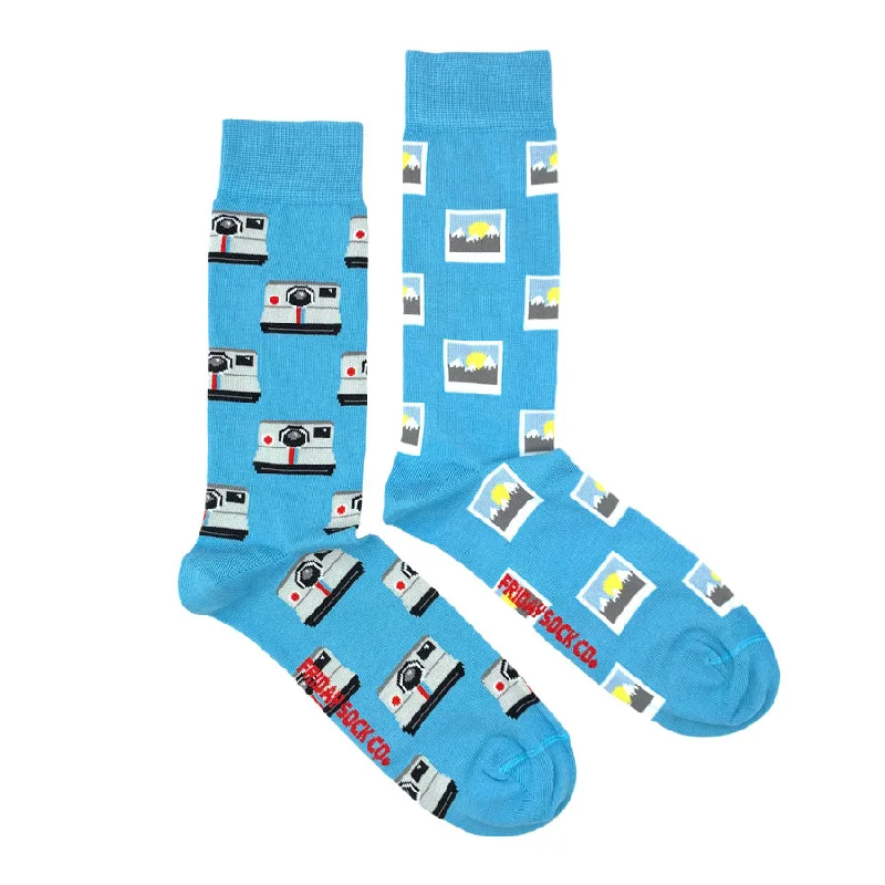 Men's Instant Camera and Photo Socks