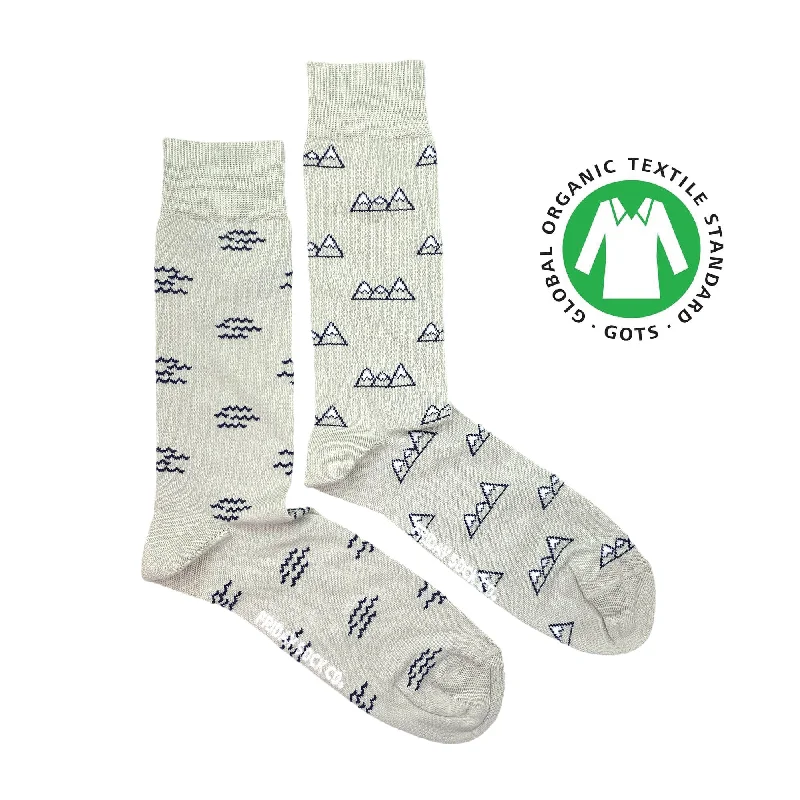 Men's Organic Cotton Mountain & Wave Socks