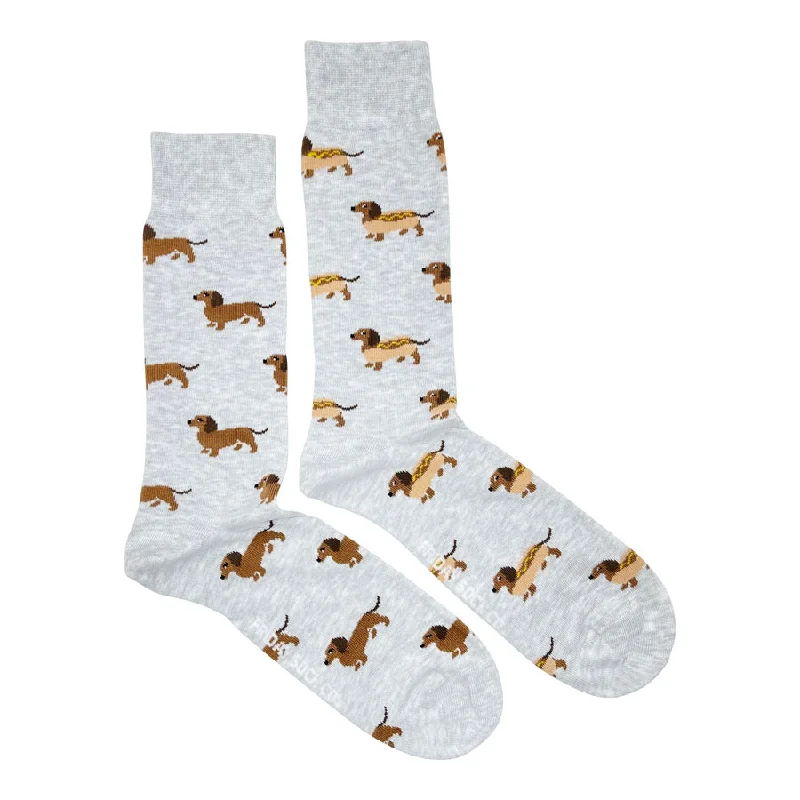 Men's Wiener Dog Hot Dog Socks