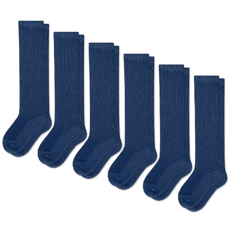 Navy Blue EasyStretch™ Diabetic Socks Bundle 6-Pack