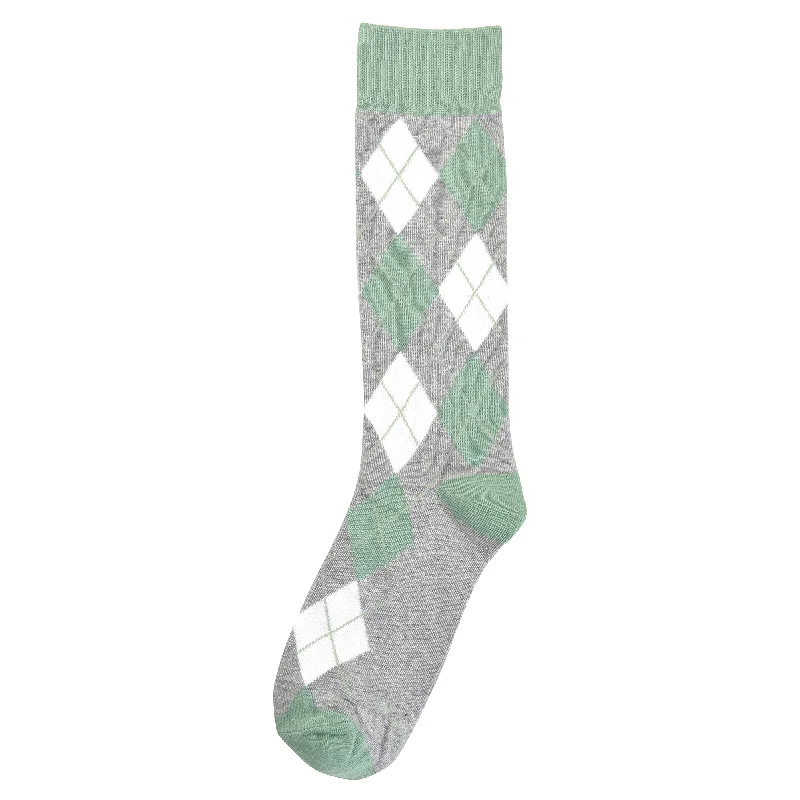 Sage Argyle Socks