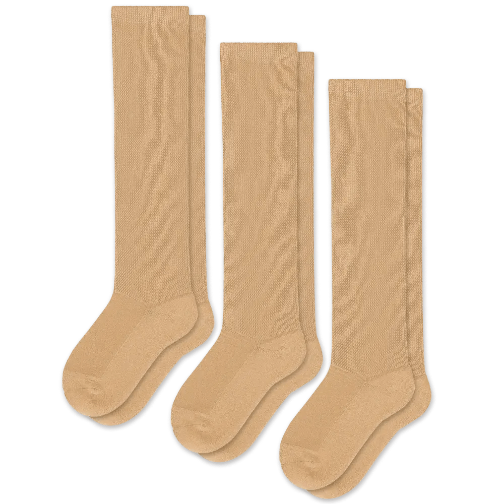 Tan EasyStretch™ Diabetic Socks Bundle 3-Pack