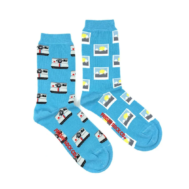 Women's Instant Camera and Photo Socks