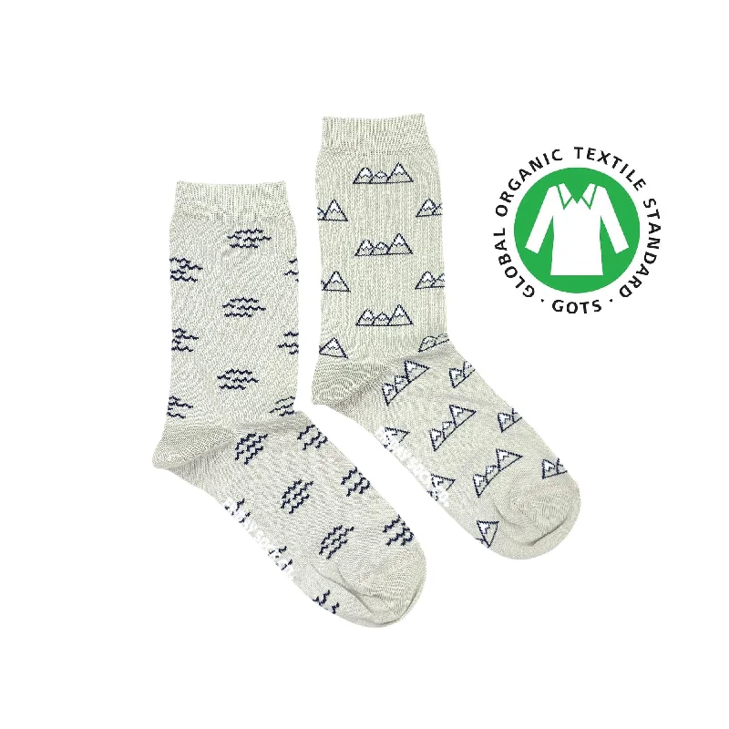 Women's Organic Cotton Mountain & Wave Socks