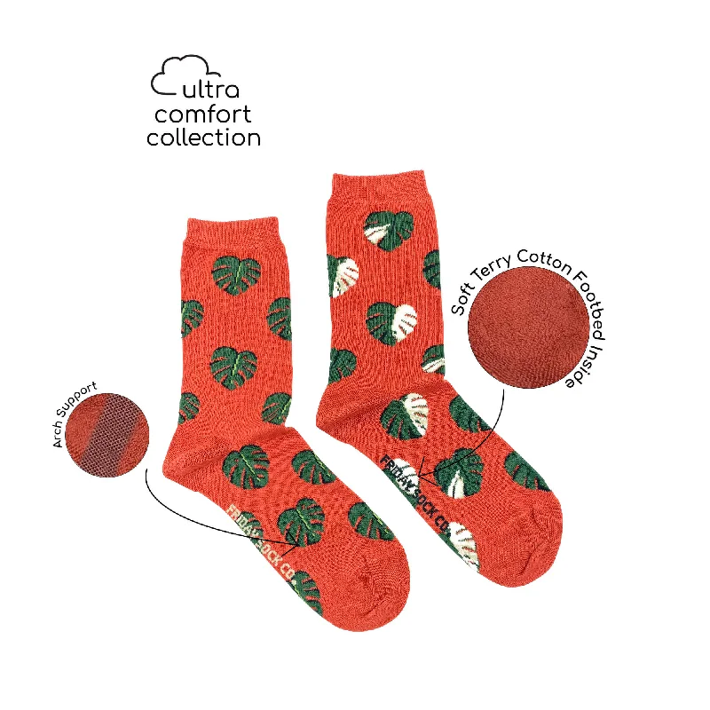 Women's Ultra Comfort Monstera Socks