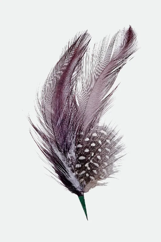 Hat Feather - Burnt Henna/Black