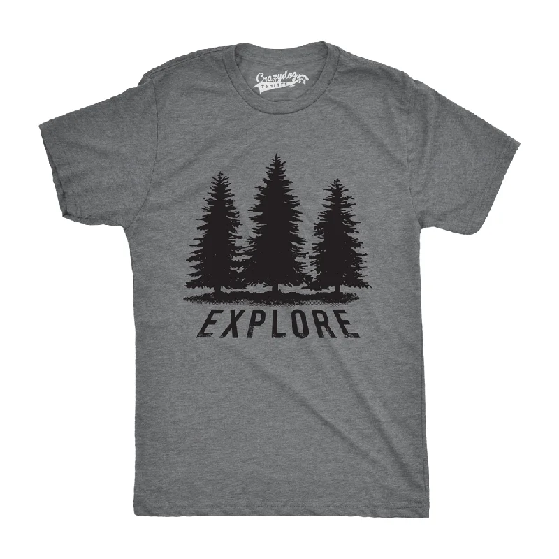 Explore Pine Trees Men's T Shirt