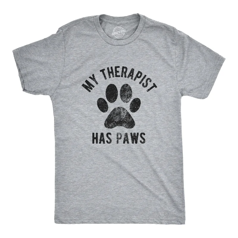 My Therapist Has Paws Men's T Shirt