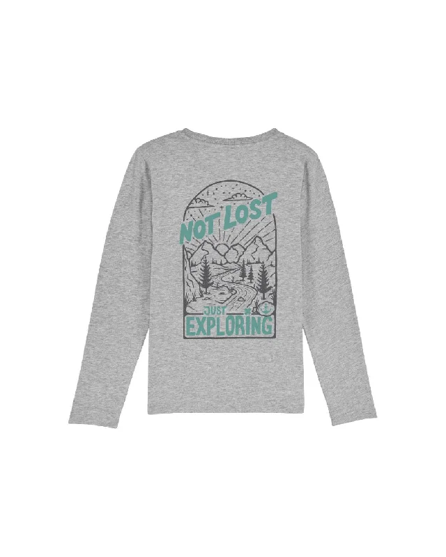 Not Lost Kids Longsleeve - Heather Grey