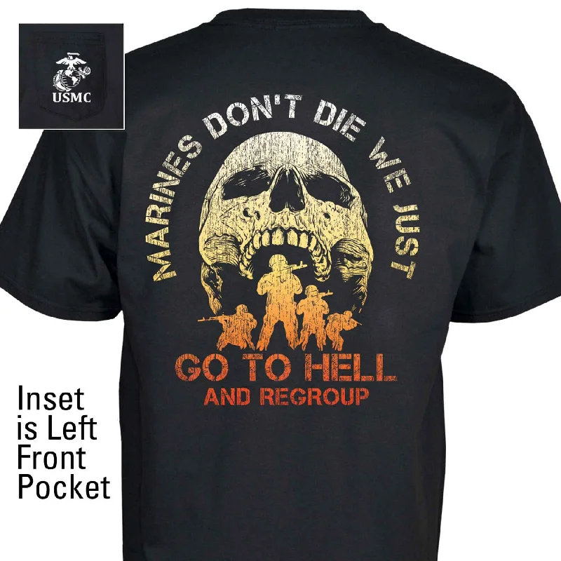 Marines Don't Die Pocket T-Shirt