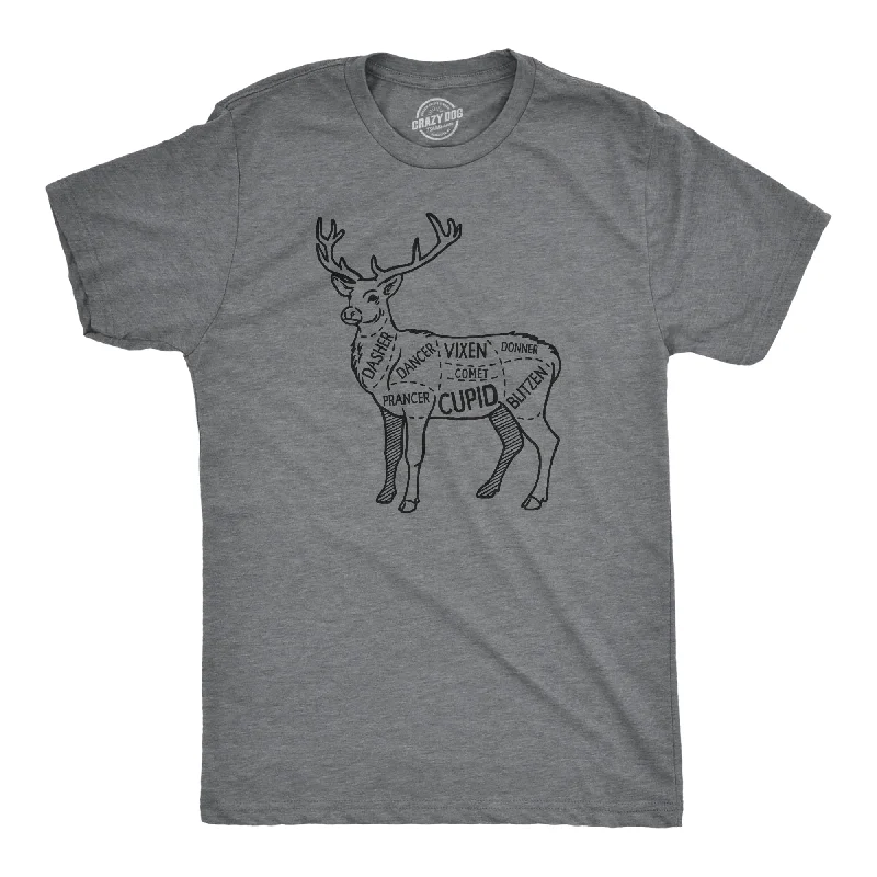 Reindeer Meat Cuts Men's T Shirt