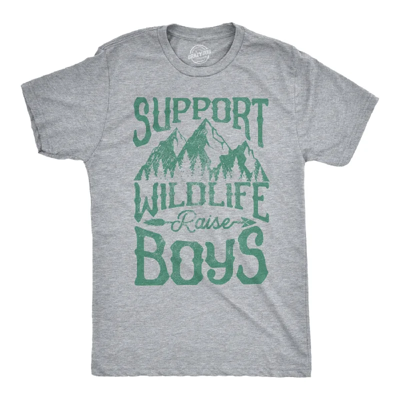 Support Wildlife Raise Boys Men's T Shirt