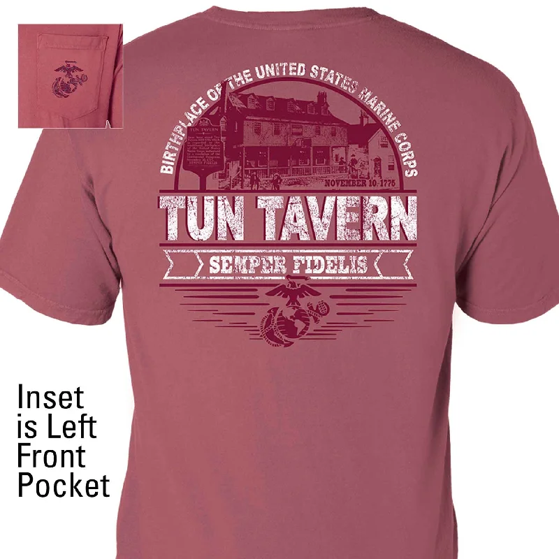 Comfort Wash Tun Tavern Pocket T-shirt