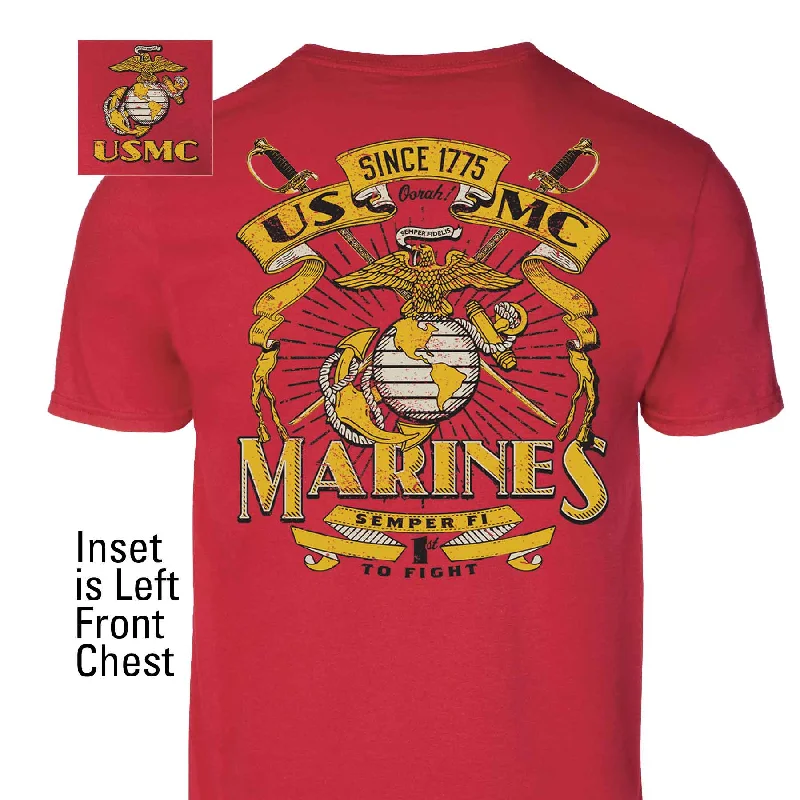 USMC Vintage Banners T-shirt