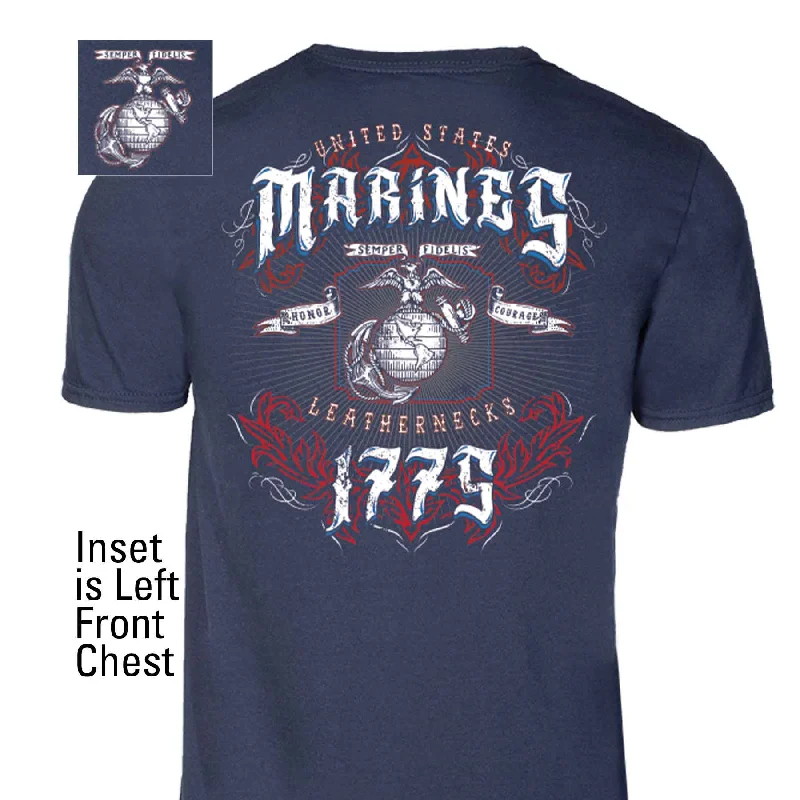 USMC Red, White, and Blue Leathernecks T-shirt