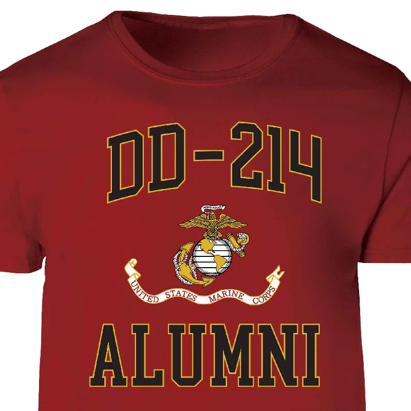 USMC DD-214 Alumni T-shirt, Garnet