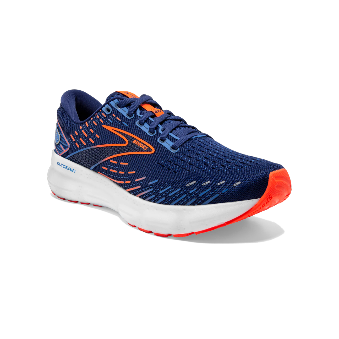 Brooks Glycerin 20 (Blue Depths/Palace Blue/Orange) - Men's