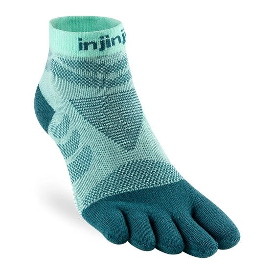 Injinji Womens Ultra Run Mini Crew "Glacier"