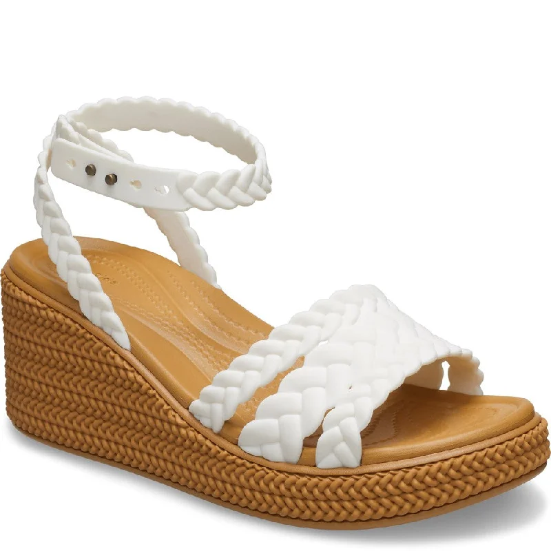 Crocs Brooklyn Woven Ankle Strap Wedge