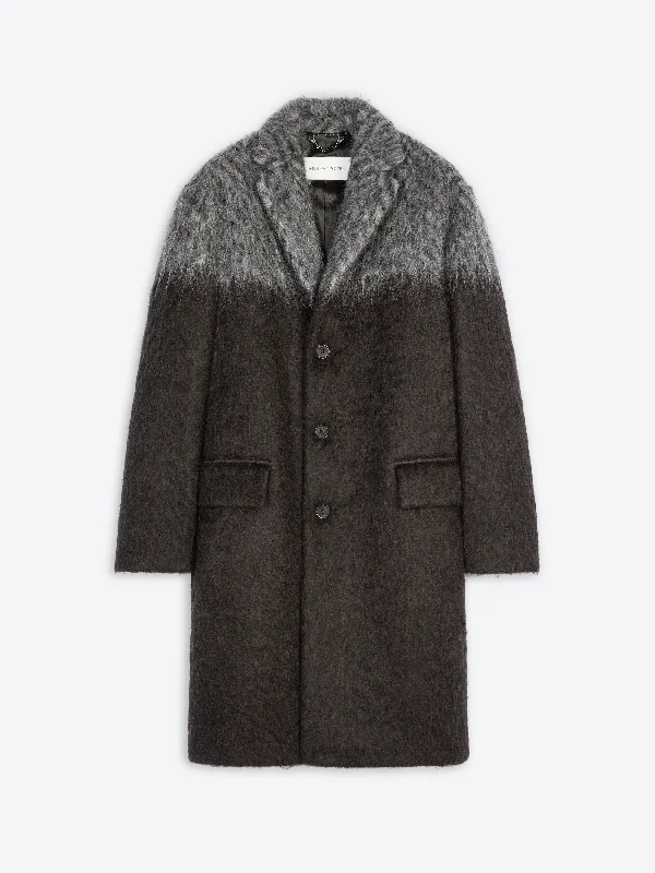 Bicolor mohair coat