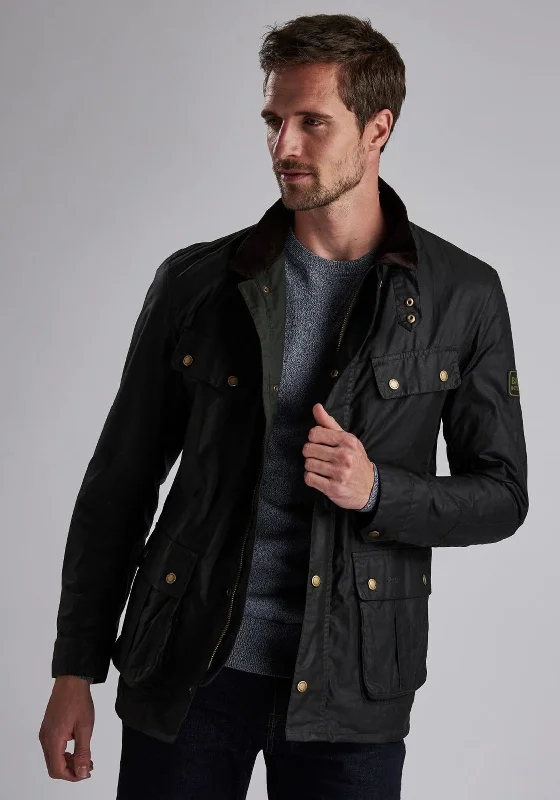 Barbour International Duke Wax Jacket, Green