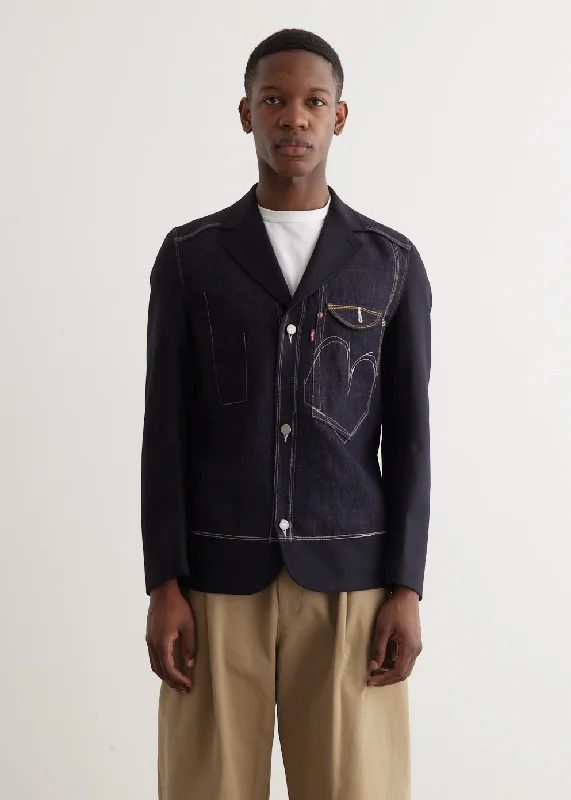 x Levis Denim Wool Jacket