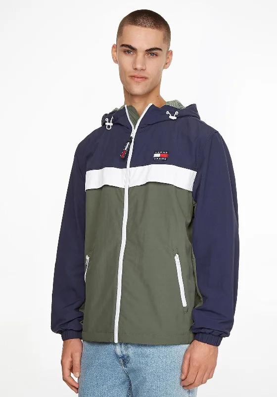 Tommy Jeans Chicago Windbreaker, Avalon Green Multi