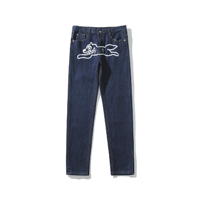 Hip-Hop Dog Print Jeans